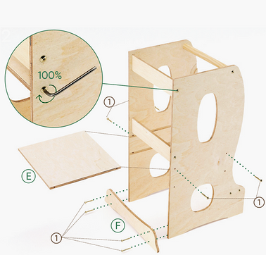 Torre grande para niños pequeños