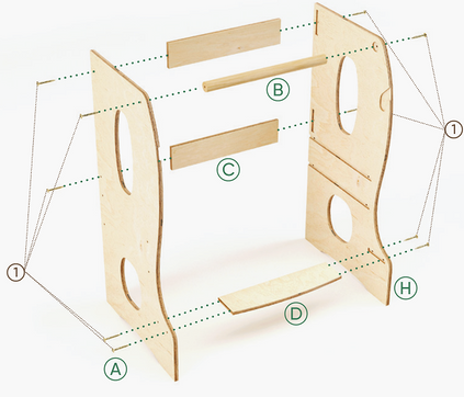 Torre grande para niños pequeños