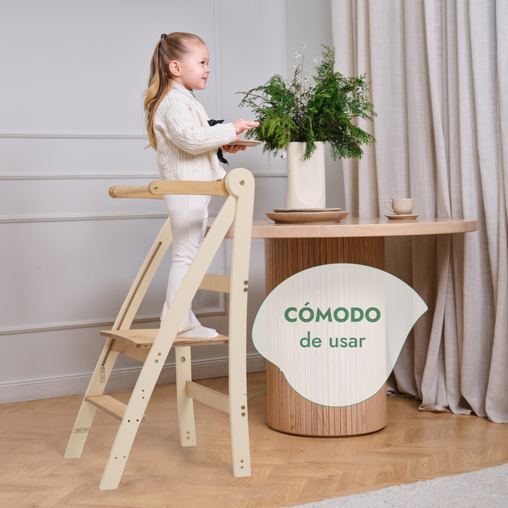 Torre Montessori ajustable - Taburete infantil