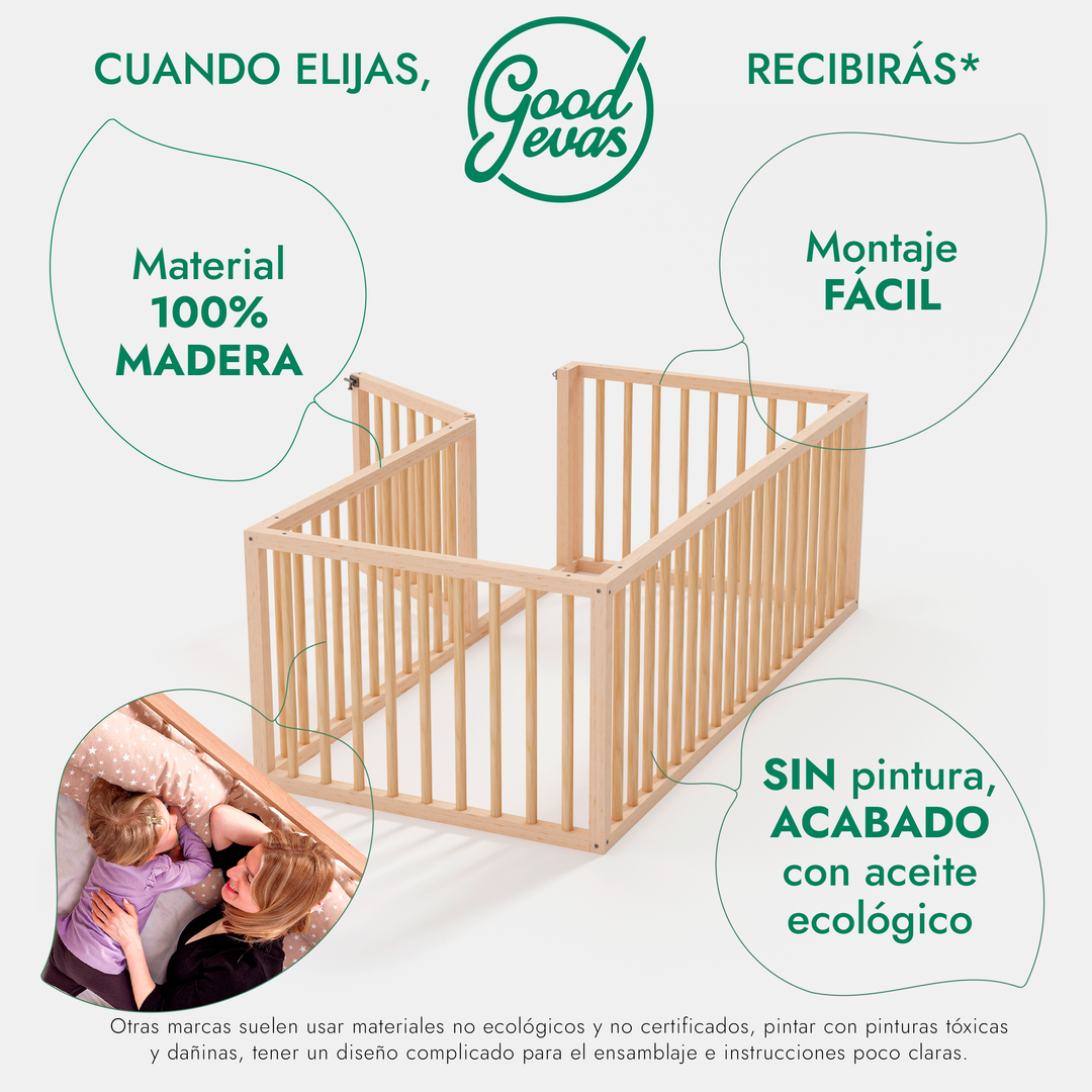 Cama Montessori Para Niños y Niños Pequeños a partir de 6 meses
