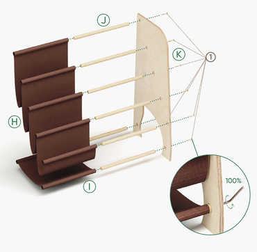 Estantería para libros y juguetes para niños - Grande