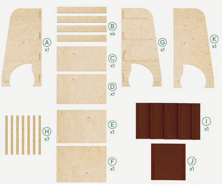 Estantería para libros y juguetes para niños - Grande