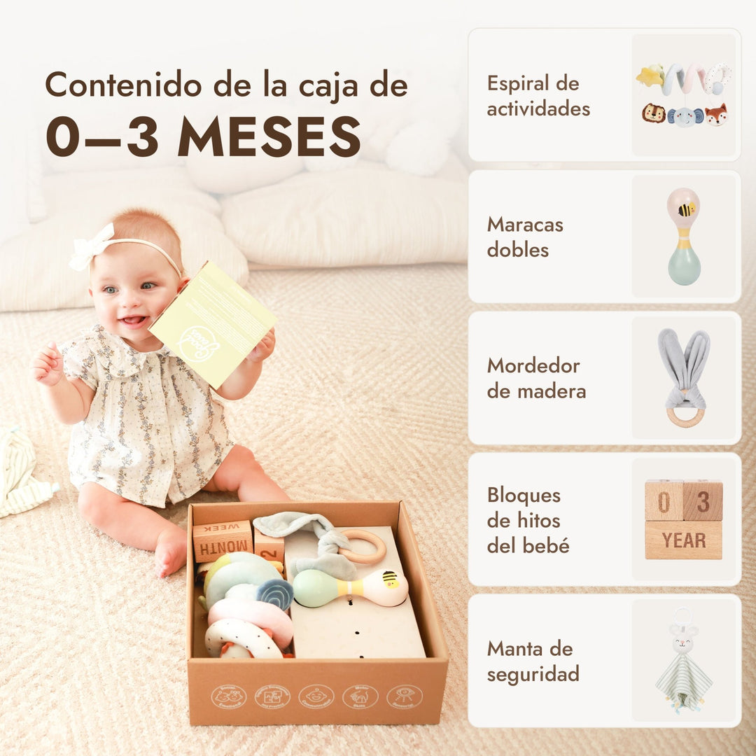BabyBox — Kits de juego para el primer año (0–12 meses)