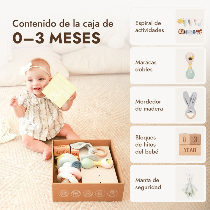 BabyBox — Kits de juego para el primer año (0–12 meses)
