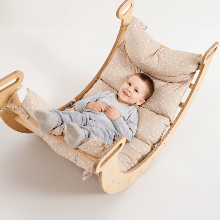 Cojín para Arco de Escalada y Balancín de Equilibrio - Beige (Sólo Cojín)