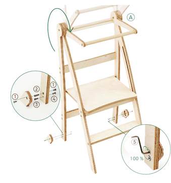 Torre auxiliar delgada