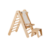 5en1 Pared Sueca de Madera / Escalera para Niños + Columpio + Tobogán + Complemento de Arte