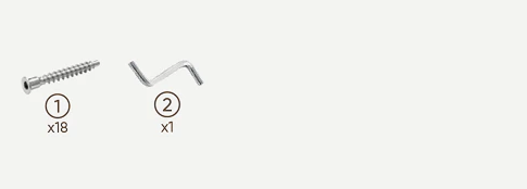 Escalera triangular con accesorio de arte