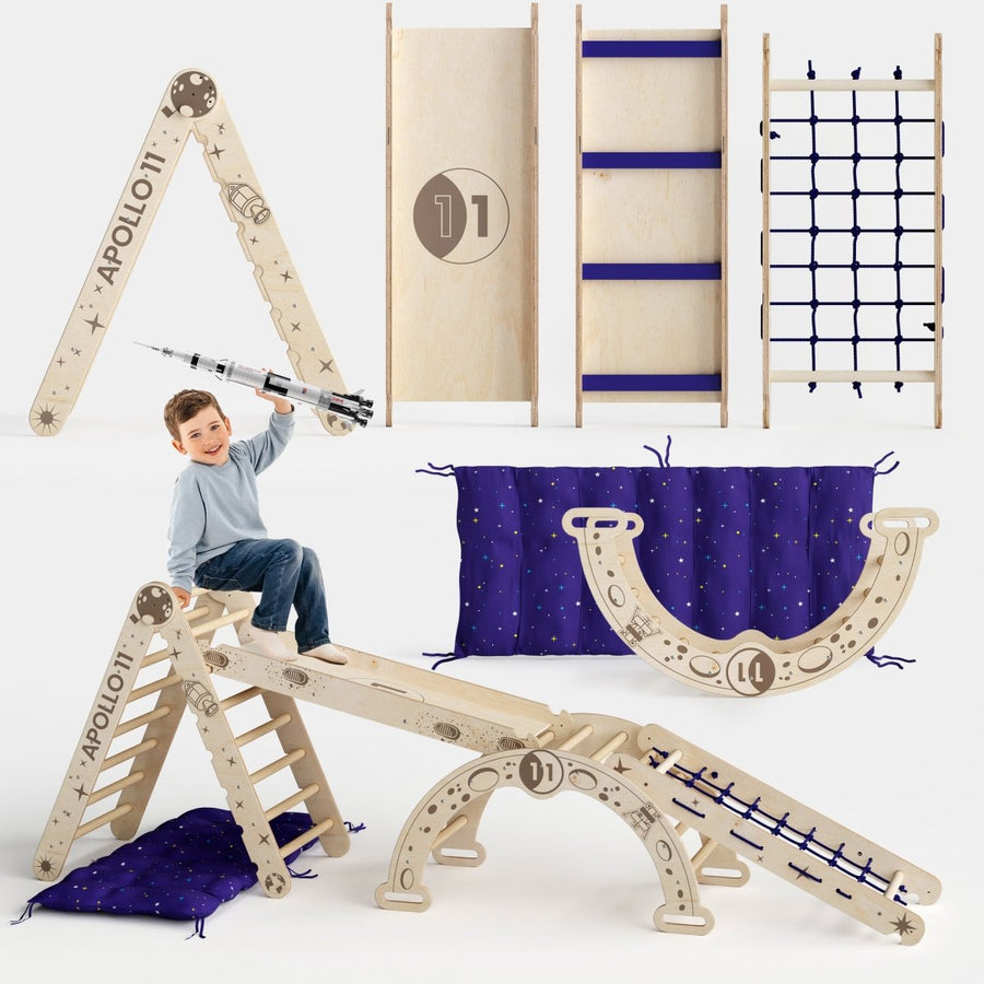 Goodevas - Juego de estructura de escalada Montessori 5 en 1: Triángul Goodevas - Juego de estructura de escalada Montessori 5 en 1: Triángul