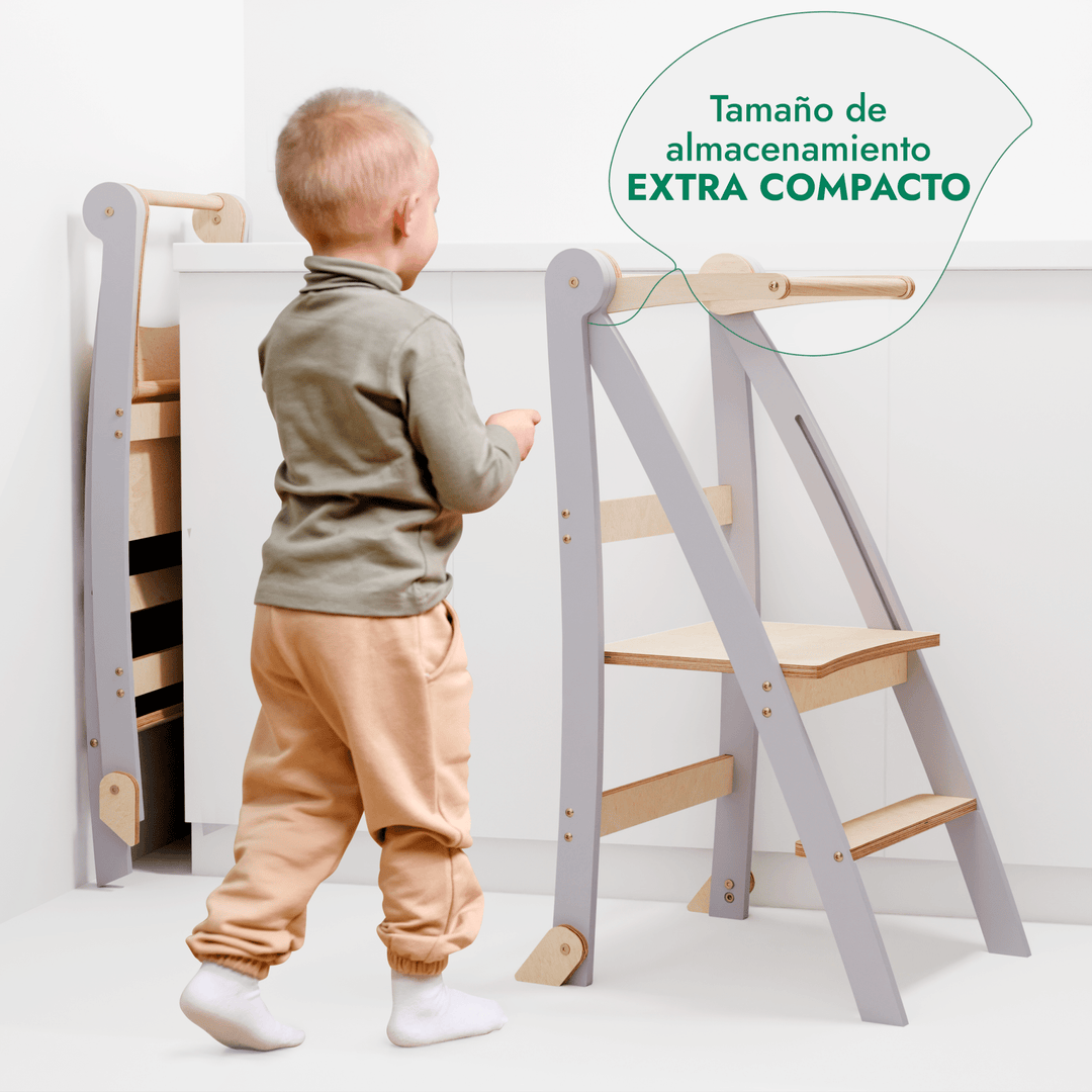 Kids Helper: Un taburete plegable multifuncional para niños