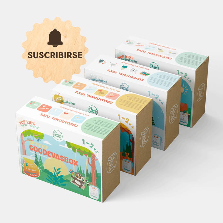 Suscripción anual a kits de juego (1–2 años) — 4 kits al año — GoodevasBox