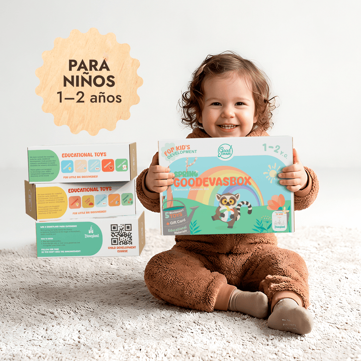 Suscripción anual a kits de juego (1–2 años) — 4 kits al año — GoodevasBox