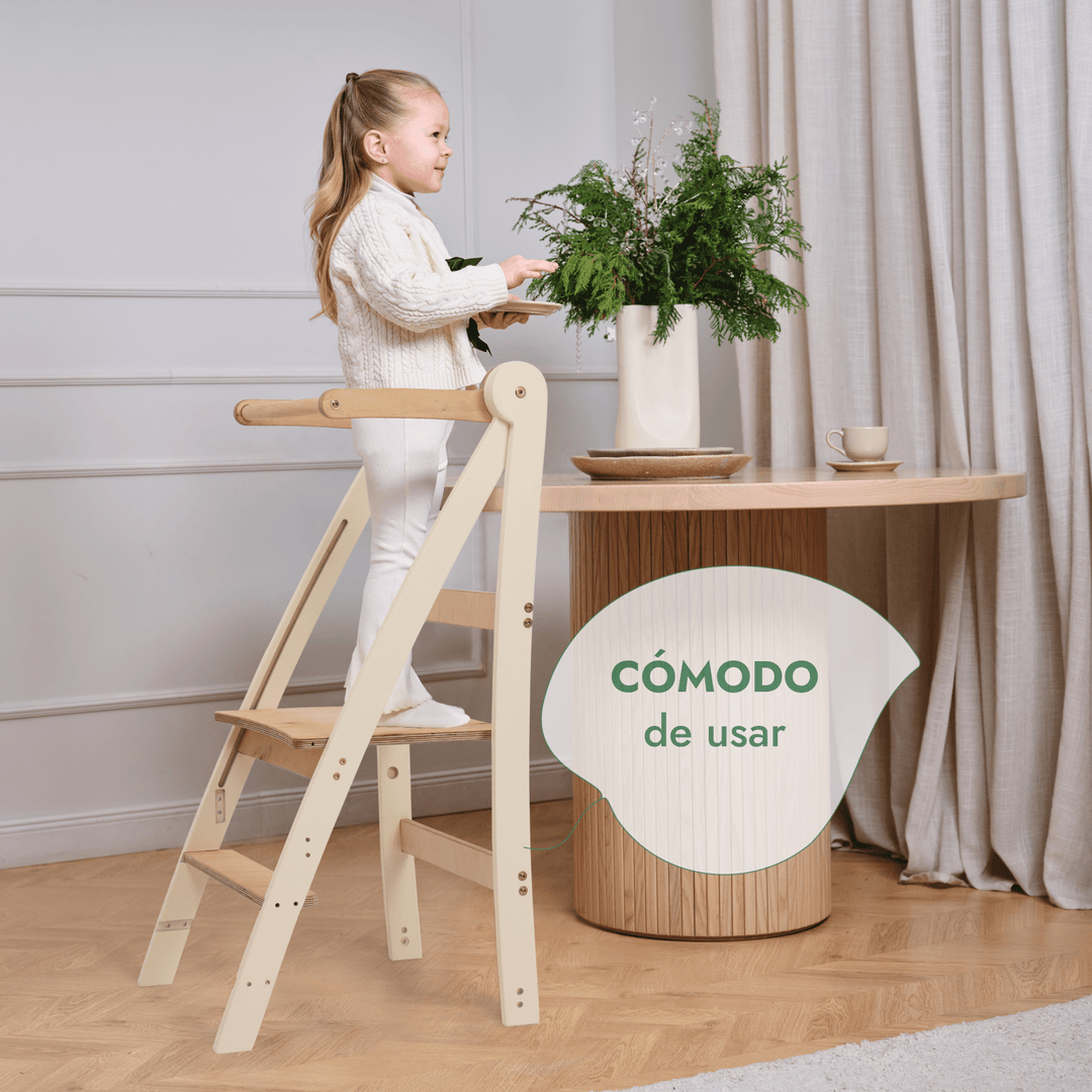 Torre Montessori ajustable - Taburete infantil
