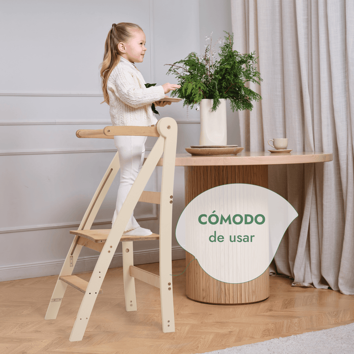 Torre Montessori ajustable - Taburete infantil